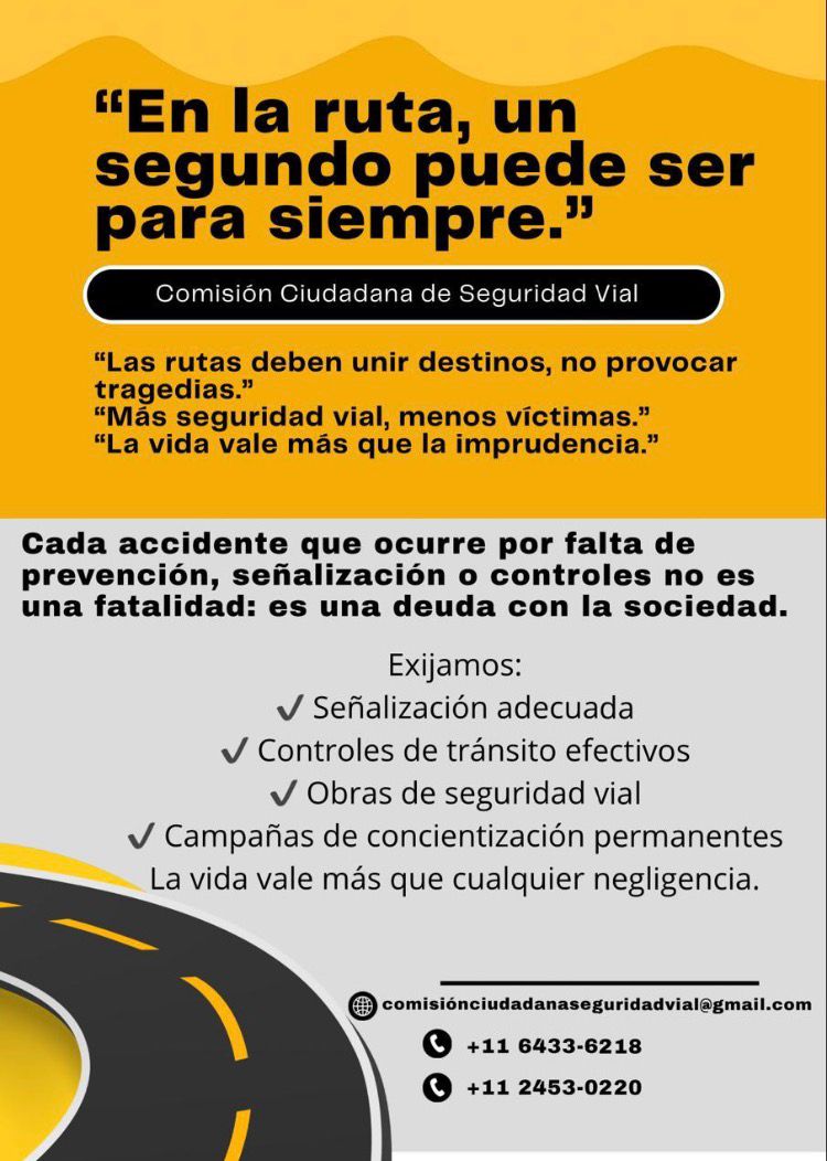 Creación de Comisión Ciudadana de Seguridad Vial